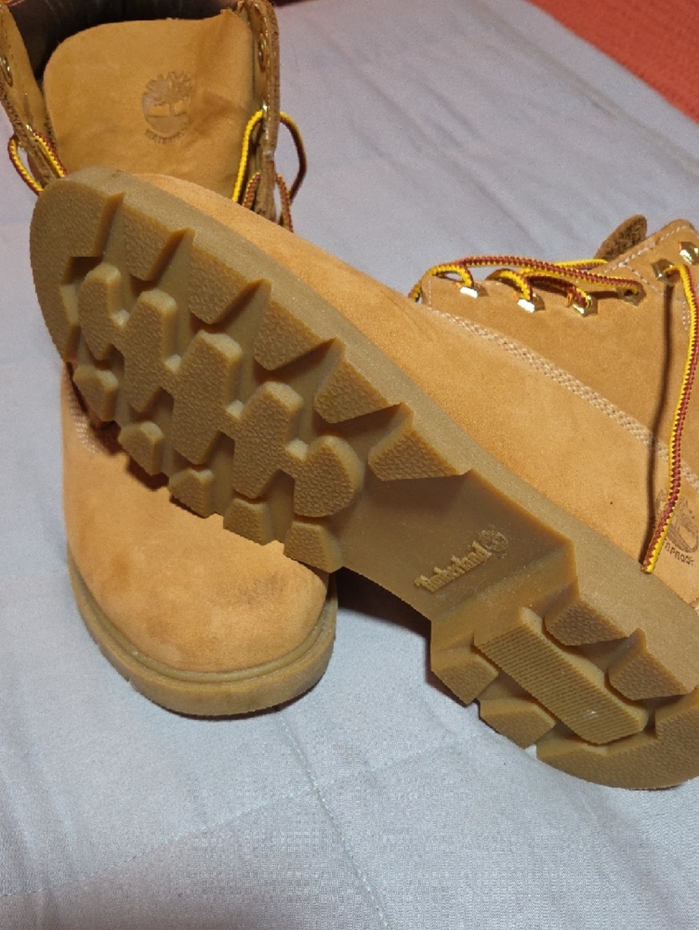 Timberland Orange Lined Women's Boot - Picture 4 of 4